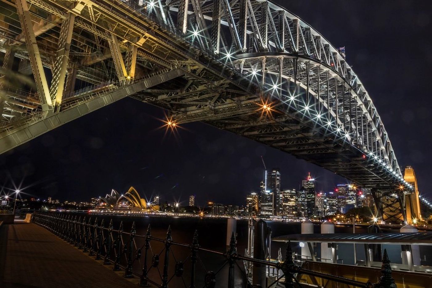 Sydney Harbour Bridge at night